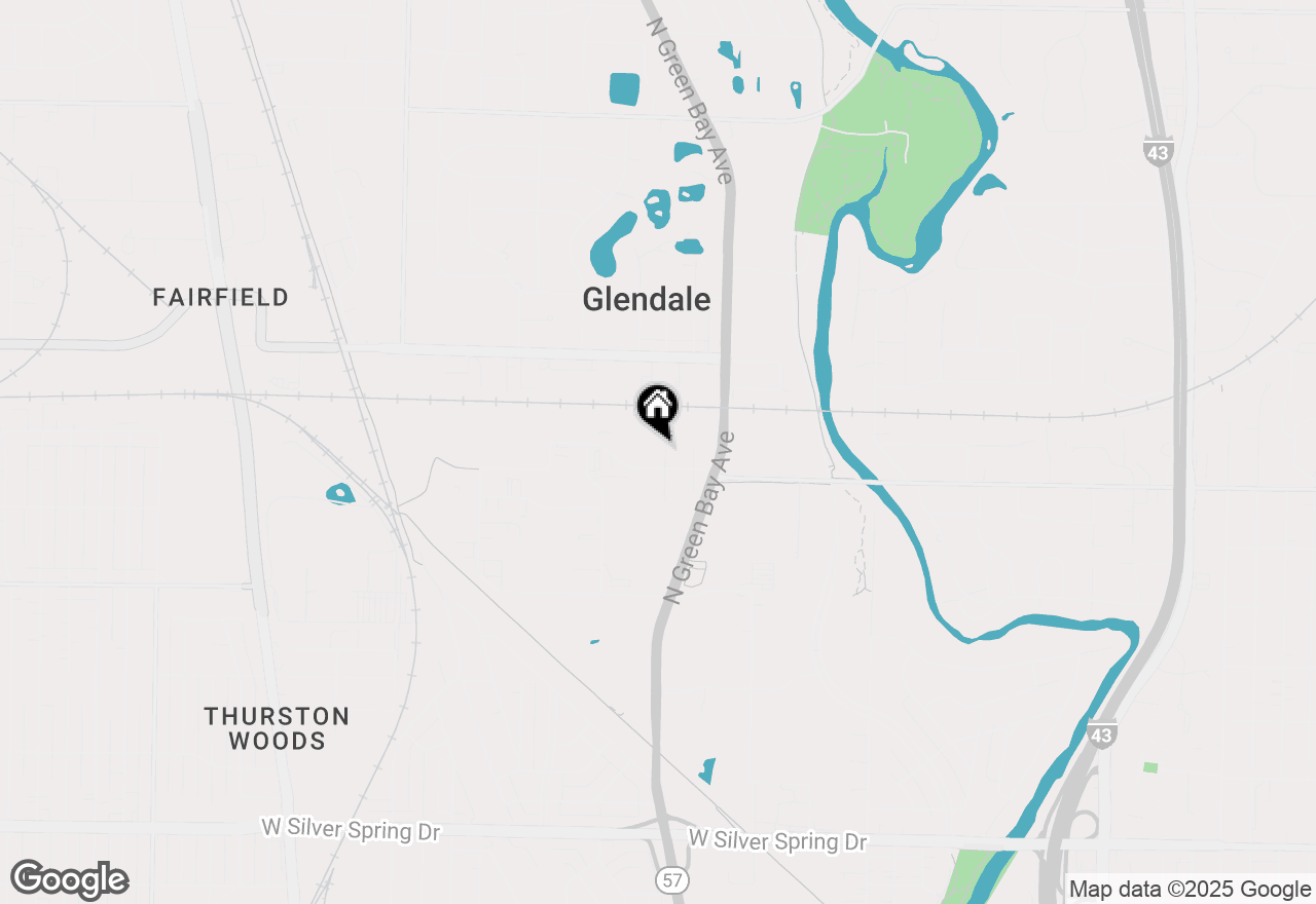 Map of 6219 N Willow Glen Ln, Glendale, WI 53209