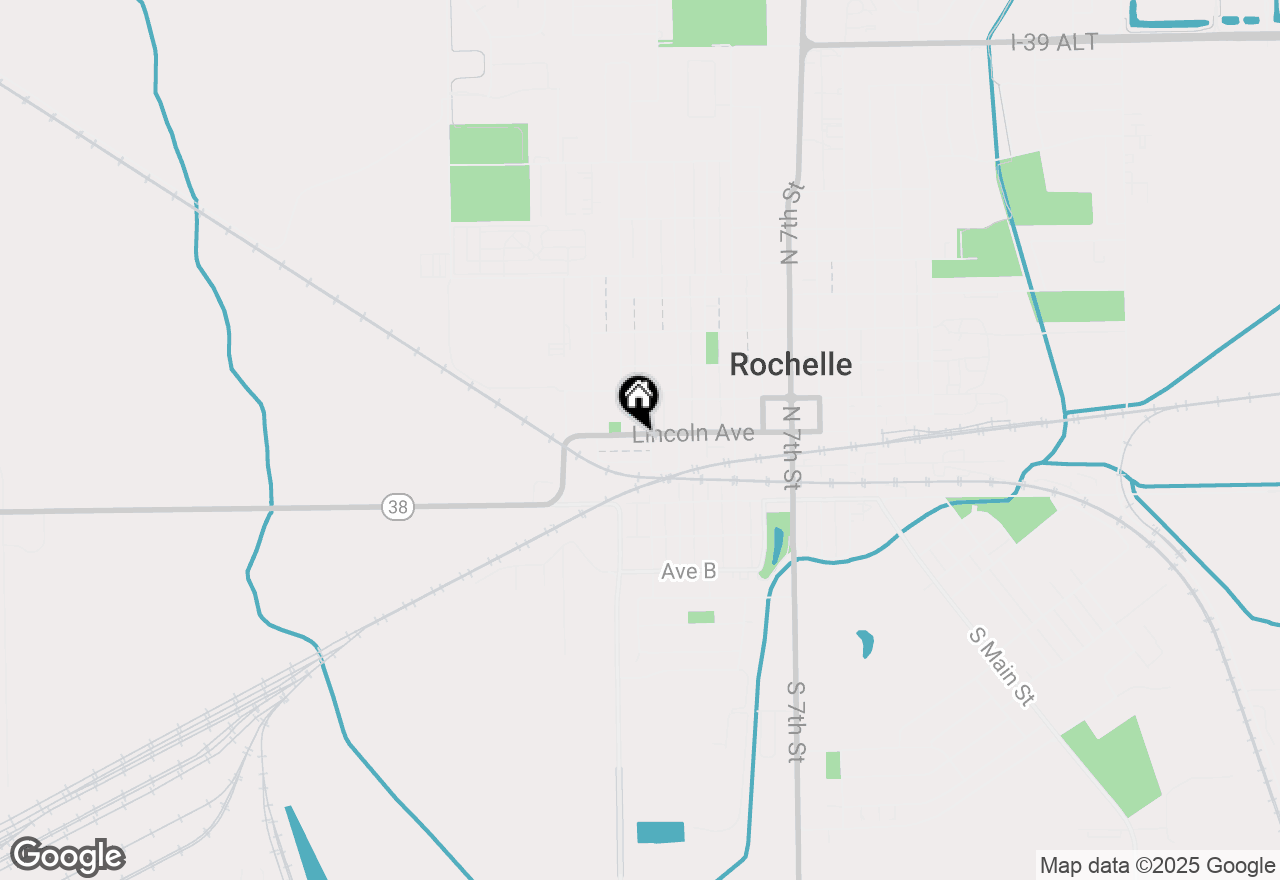 Map of 1210 Lincoln Avenue, Rochelle, IL 61068
