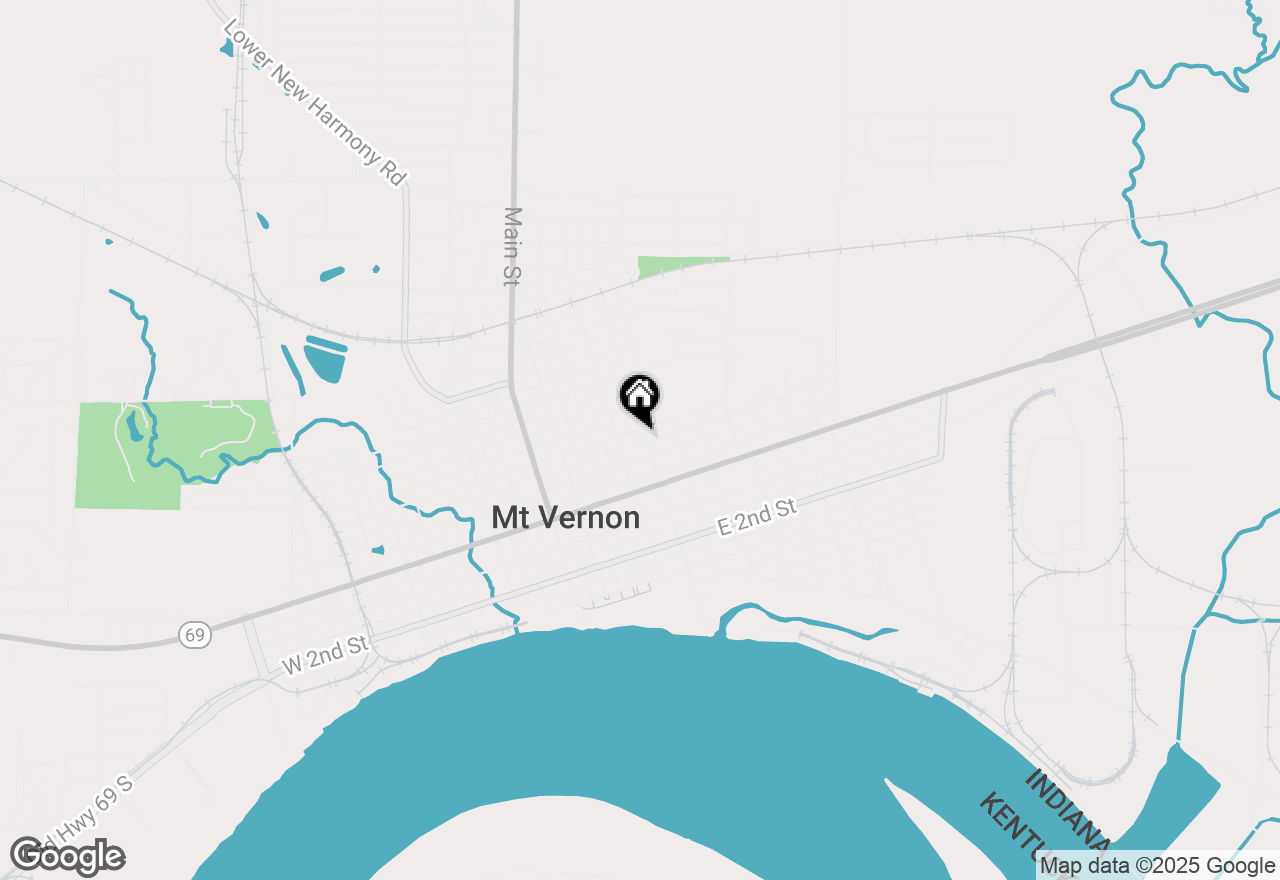 Map of 523 N Canal Street, Mount Vernon, IN 47620