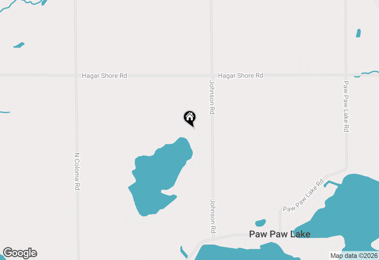Map of 6165 N Shore Drive, Coloma, MI 49038