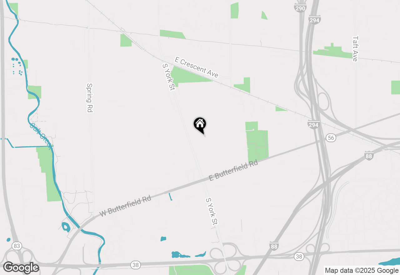 Map of 827 S Kearsage Avenue, Elmhurst, IL 60126