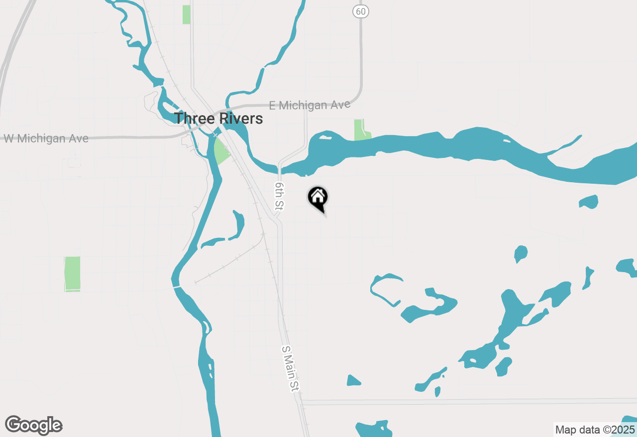 Map of 814 E Buck Street, Three Rivers, MI 49093