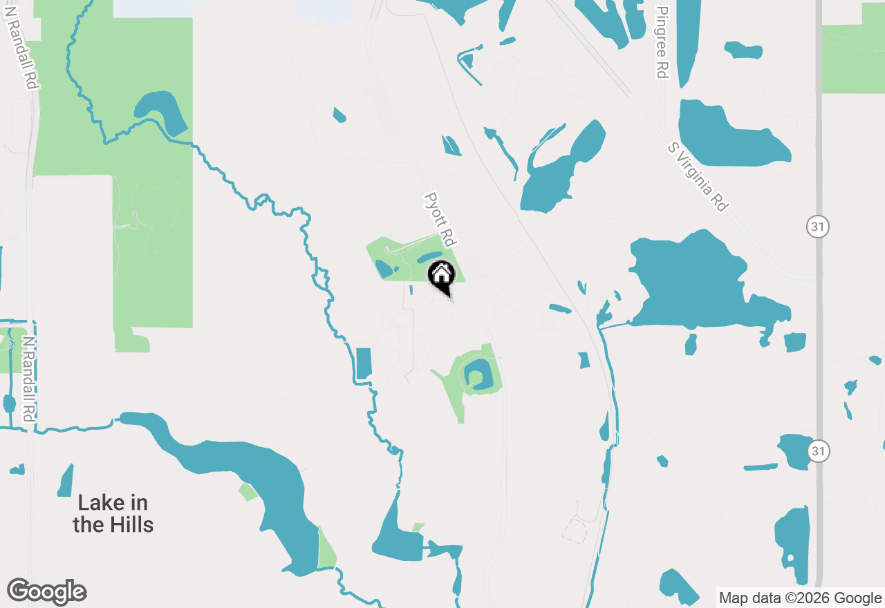 Map of 1354 Cunat Court #1D, Lake In The Hills, IL 60156