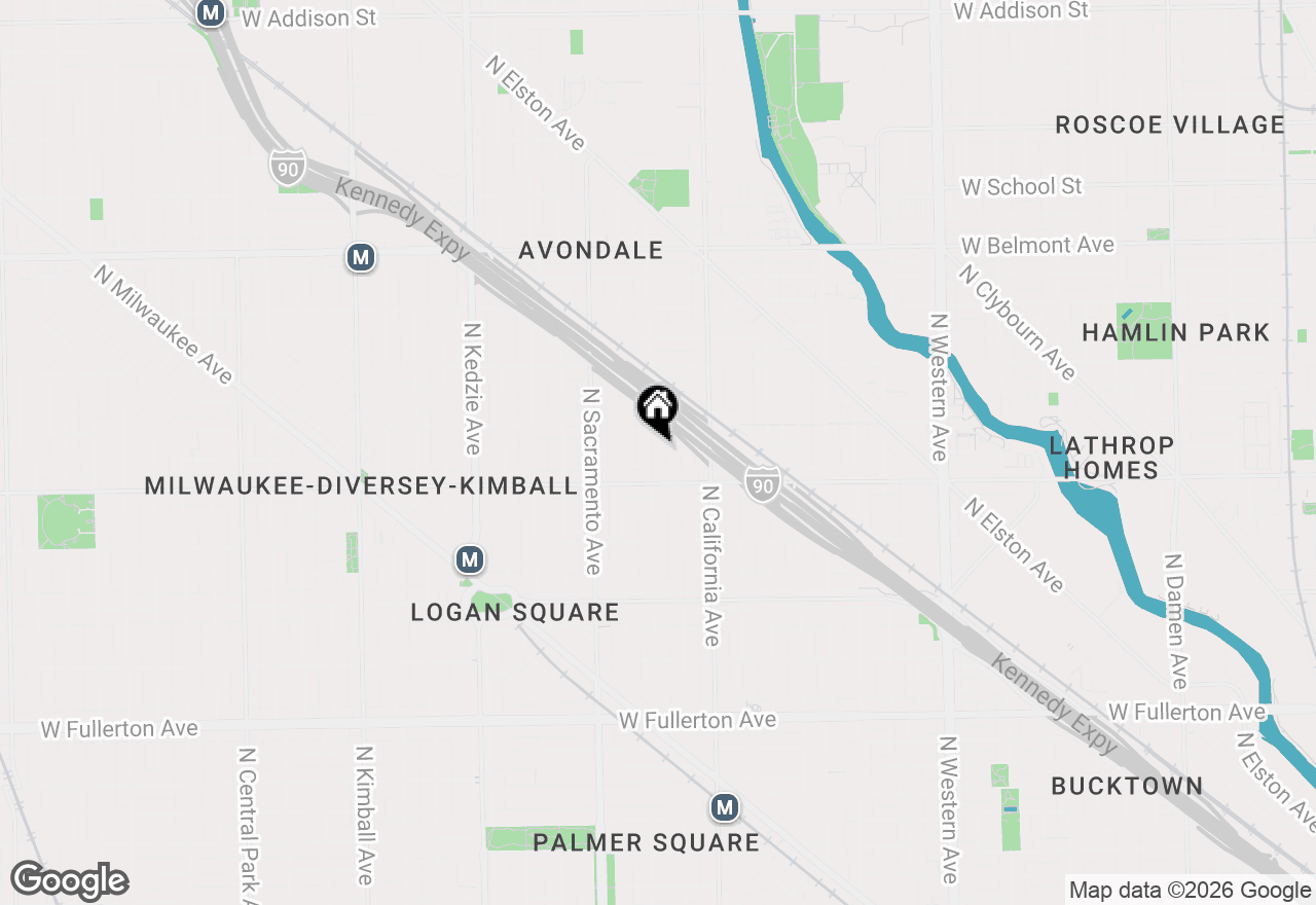 Map of 2833 N Francisco Avenue, Chicago, IL 60618