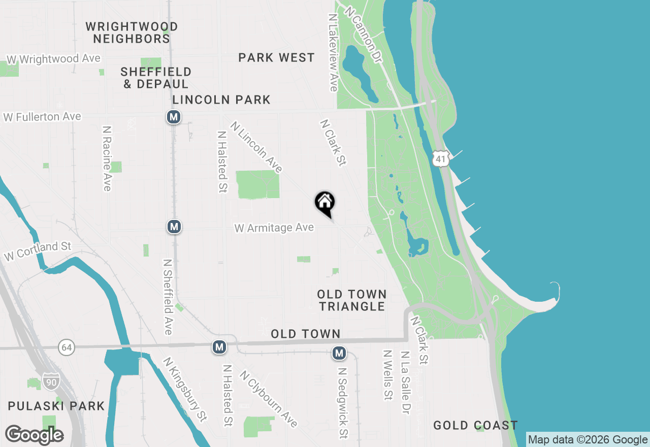 Map of 430 W Armitage Avenue #C, Chicago, IL 60614