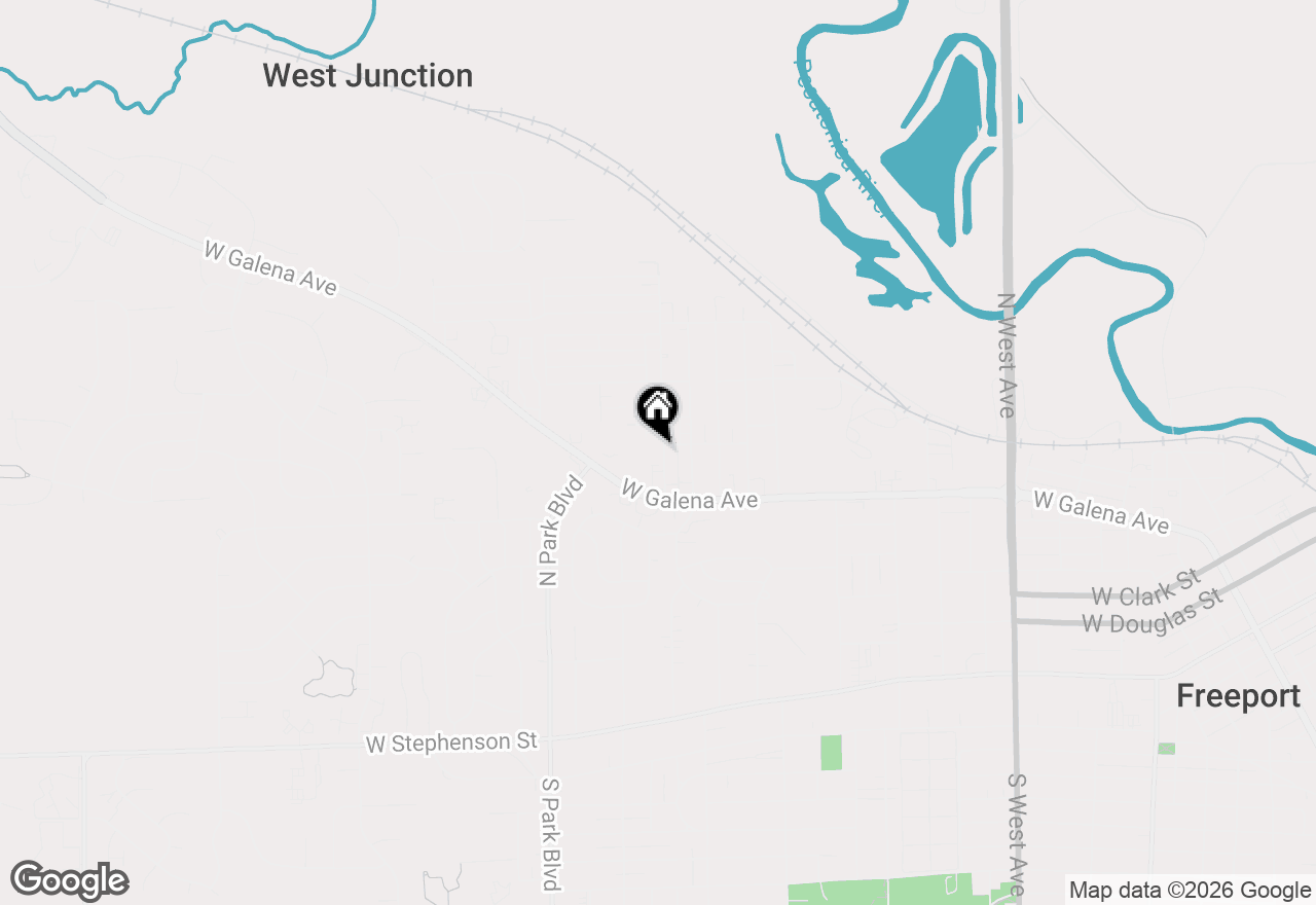 Map of 550 N Waddell Avenue, Freeport, IL 61032