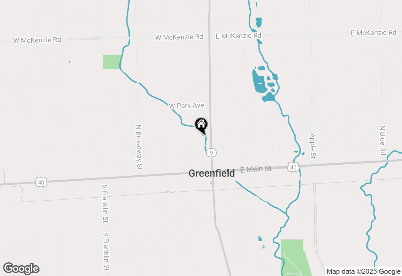 Map of 113 W 5th Street #E, Greenfield, IN 46140