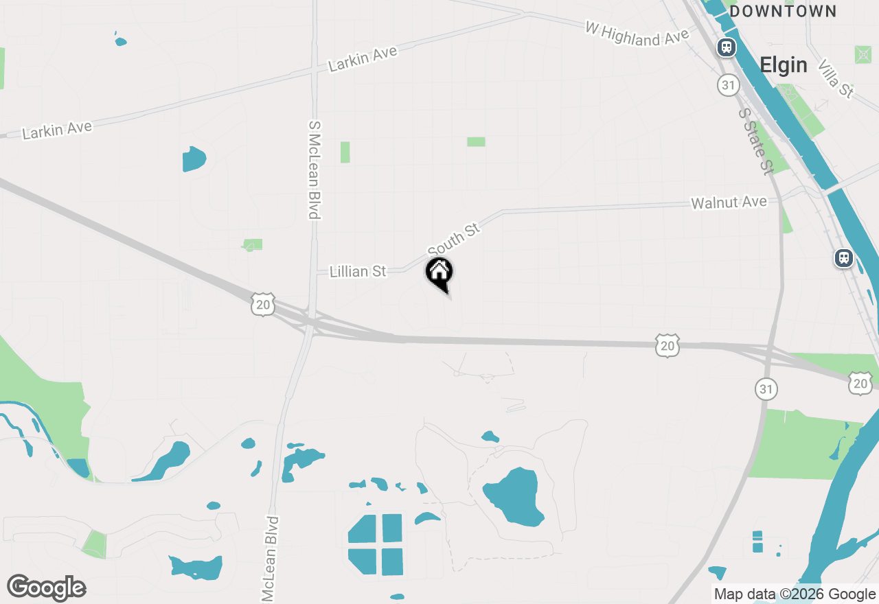 Map of 474 Sunset Drive, Elgin, IL 60123