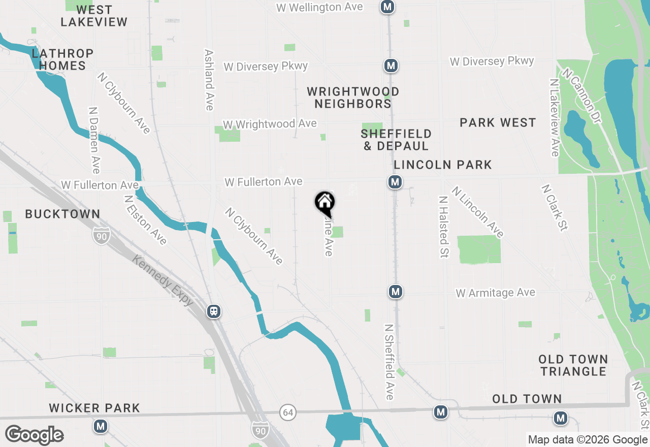 Map of 2226 N Racine Avenue #7, Chicago, IL 60614