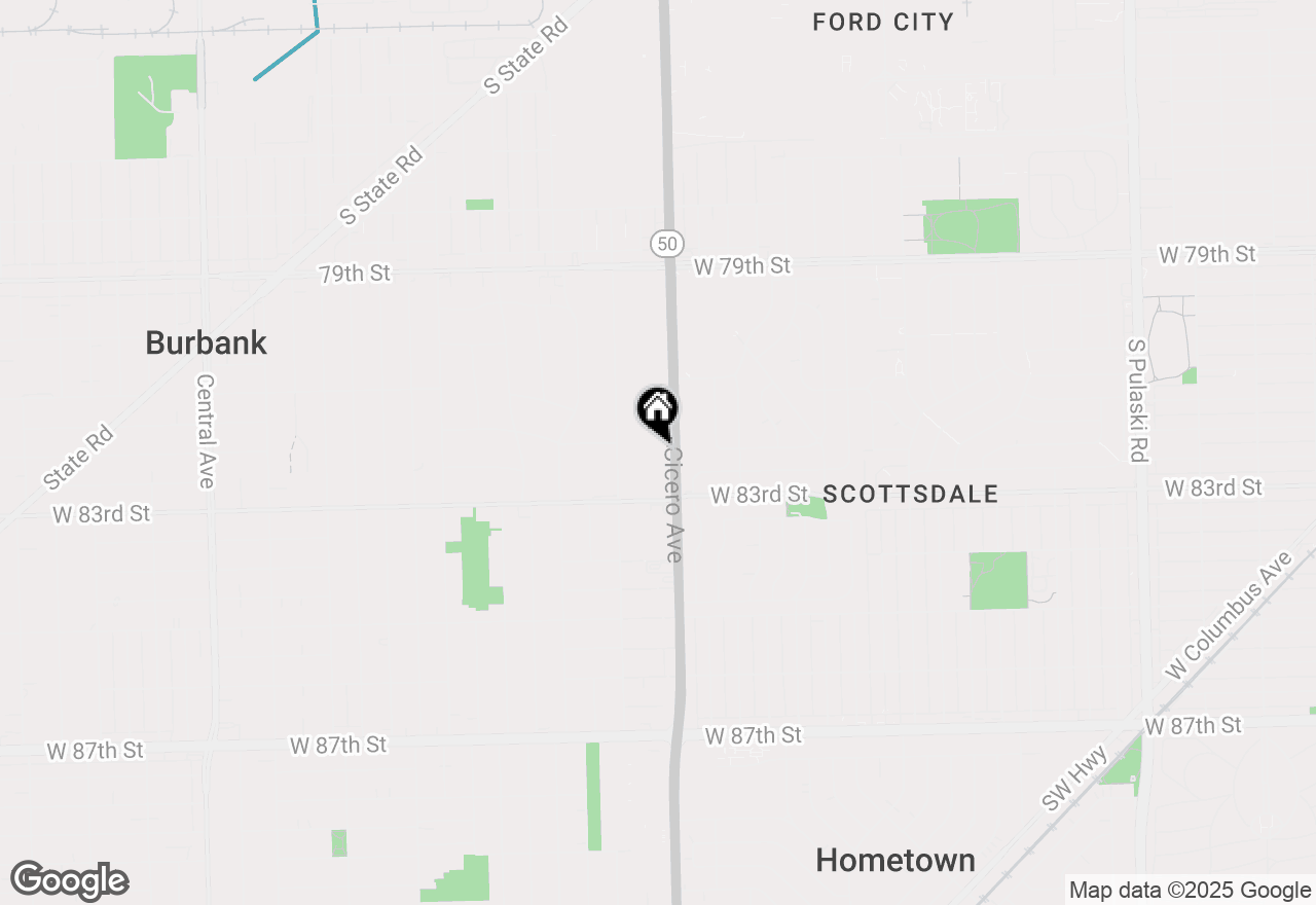 Map of 8200 S Cicero Avenue, Burbank, IL 60459