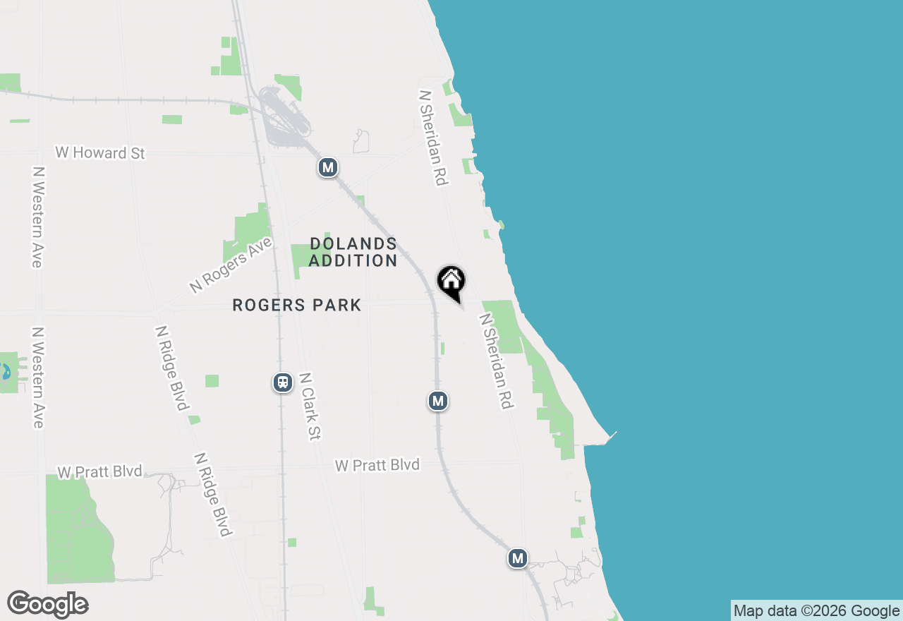 Map of 1341 W Touhy Avenue #2N, Chicago, IL 60626