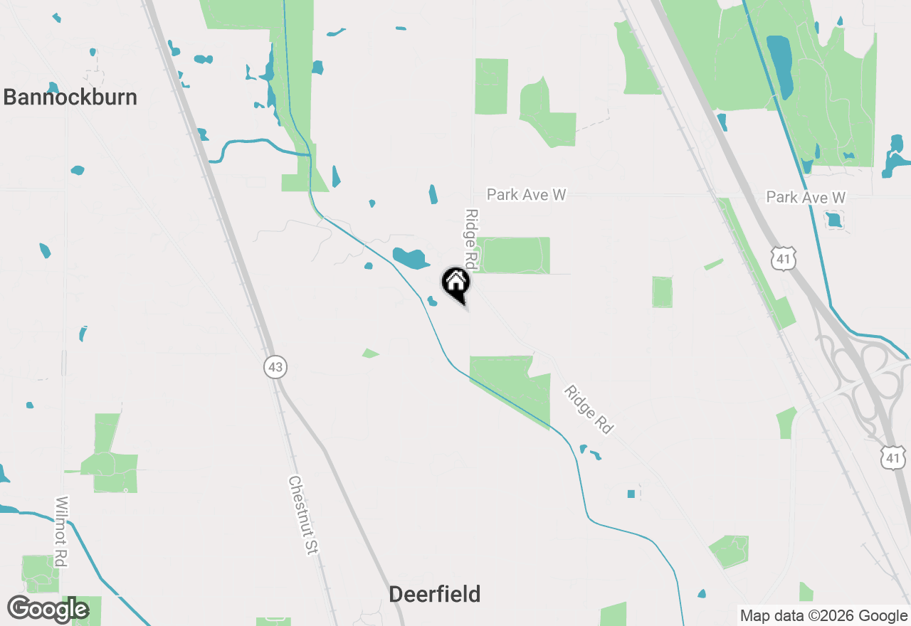 Map of 1700 Ryders Lane, Highland Park, IL 60035