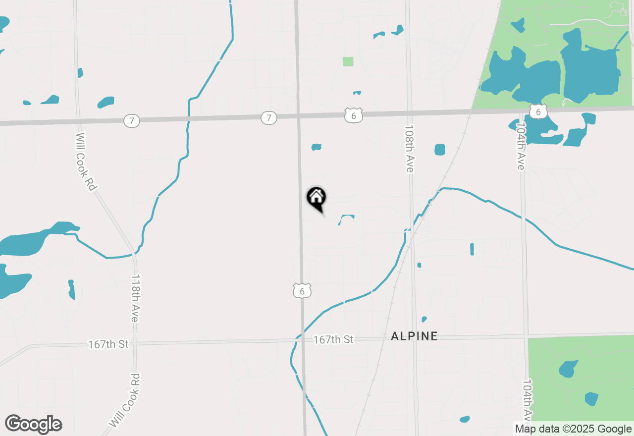 Map of 11124 Karen Drive, Orland Park, IL 60467