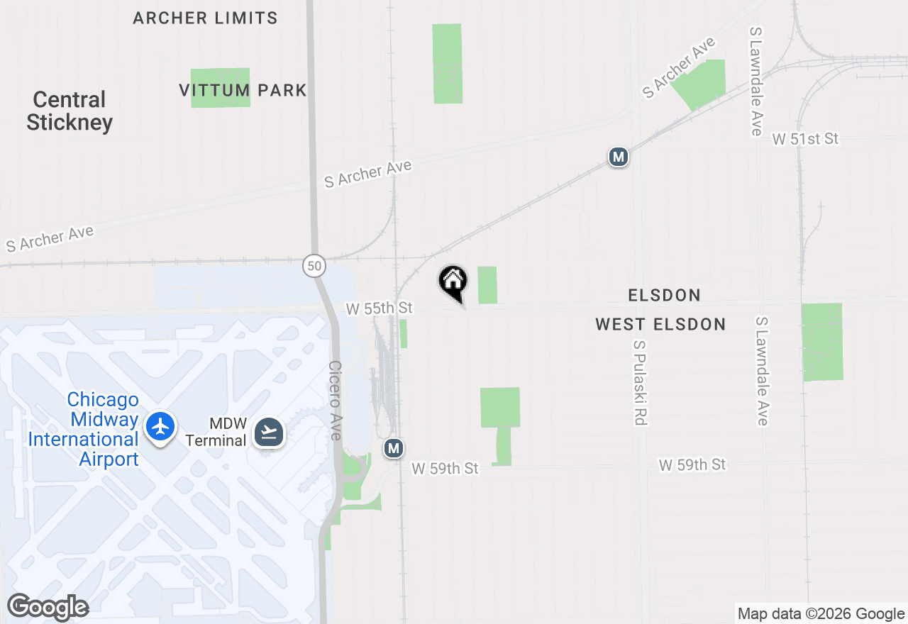 Map of 4437 W 55th Street, Chicago, IL 60632