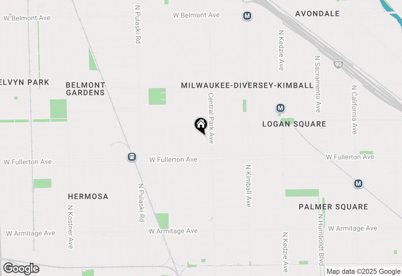 Map of 2506 N Monticello Avenue, Chicago, IL 60647