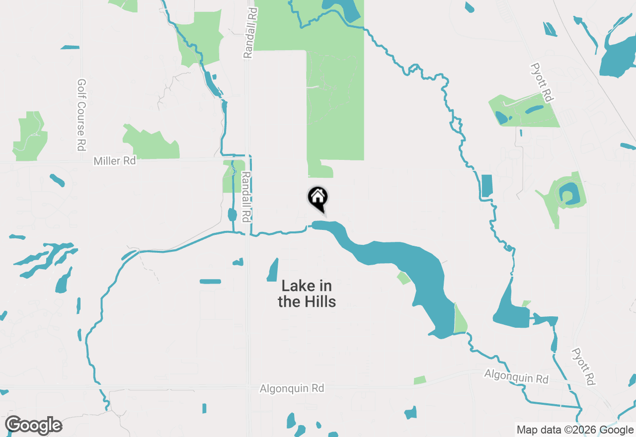 Map of 187 Hilltop Drive, Lake In The Hills, IL 60156