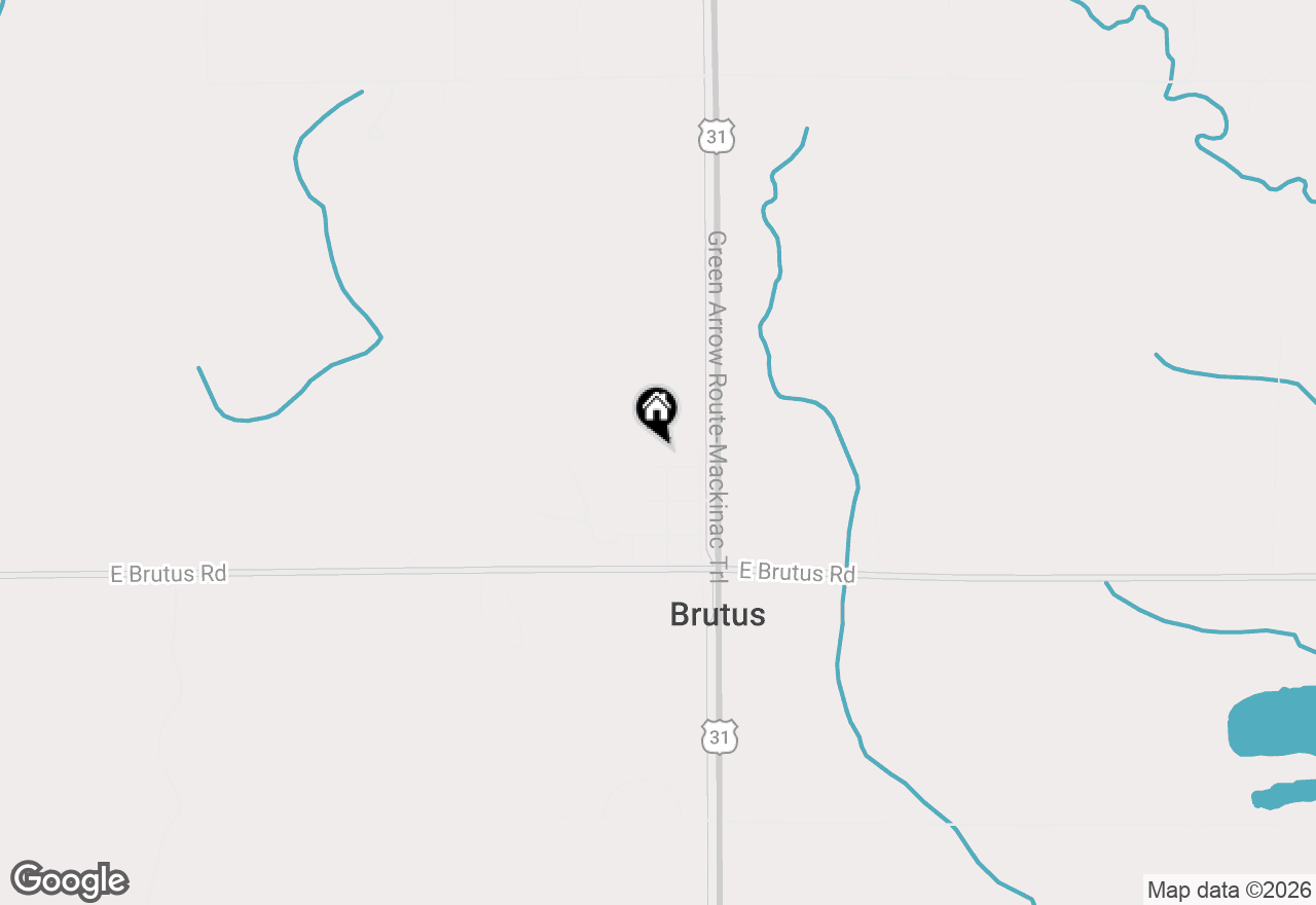 Map of 6417 High, Brutus, MI 49716