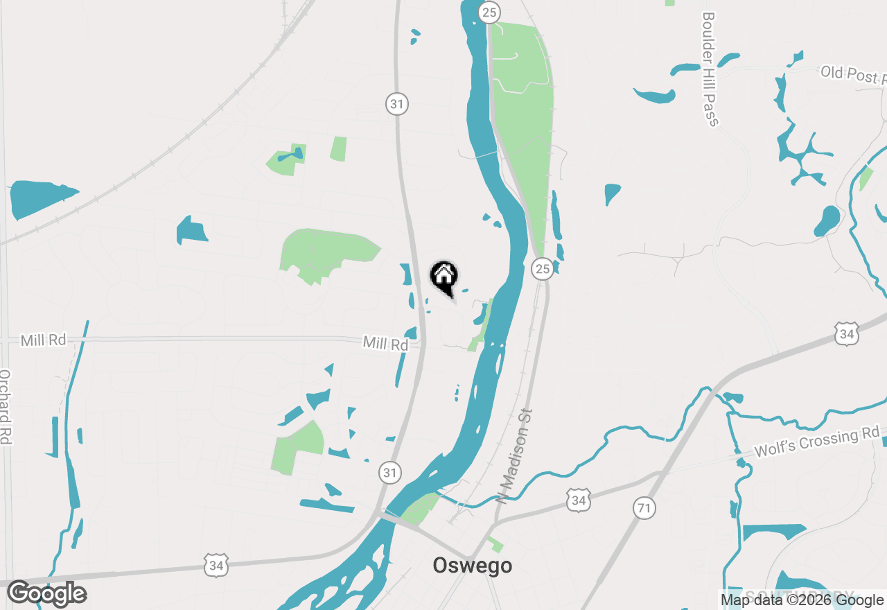 Map of 116 River Mist Drive, Oswego, IL 60543