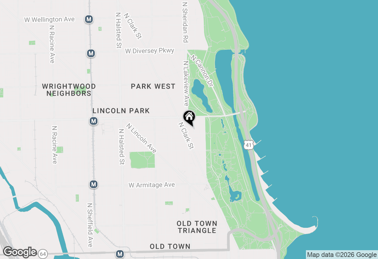Map of 350 W Belden Avenue #511, Chicago, IL 60614