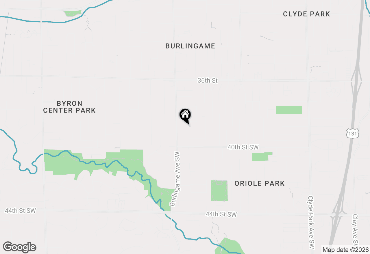 Map of 1545 Iowa Street Sw, Wyoming, MI 49509