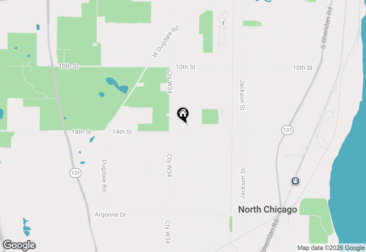 Map of 1717 Lyons Court, Waukegan, IL 60085