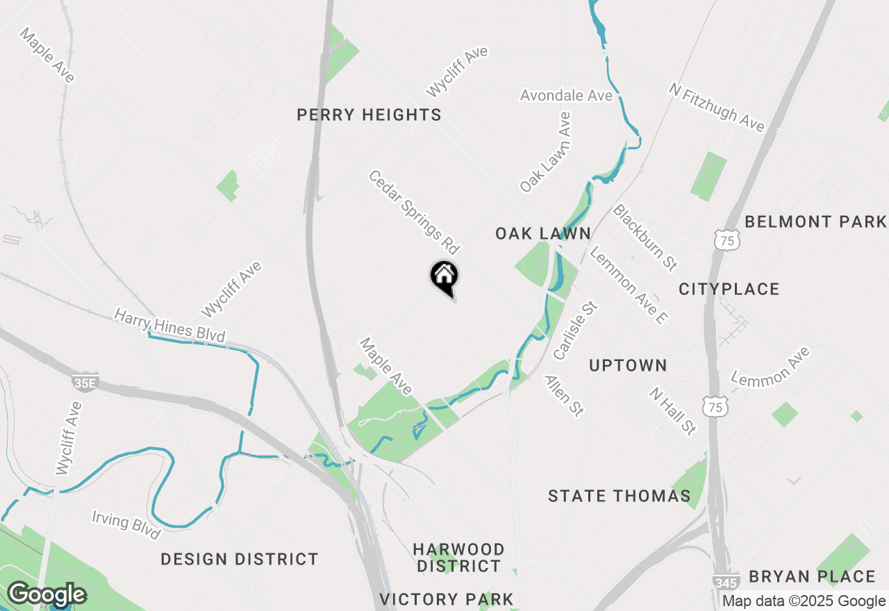 Map of 2808 Welborn Street #4, Dallas, TX 75219