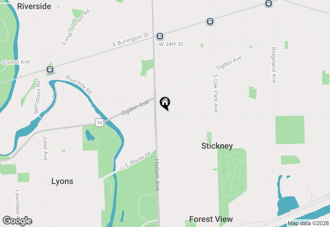 Map of 3835 Maple Avenue, Berwyn, IL 60402