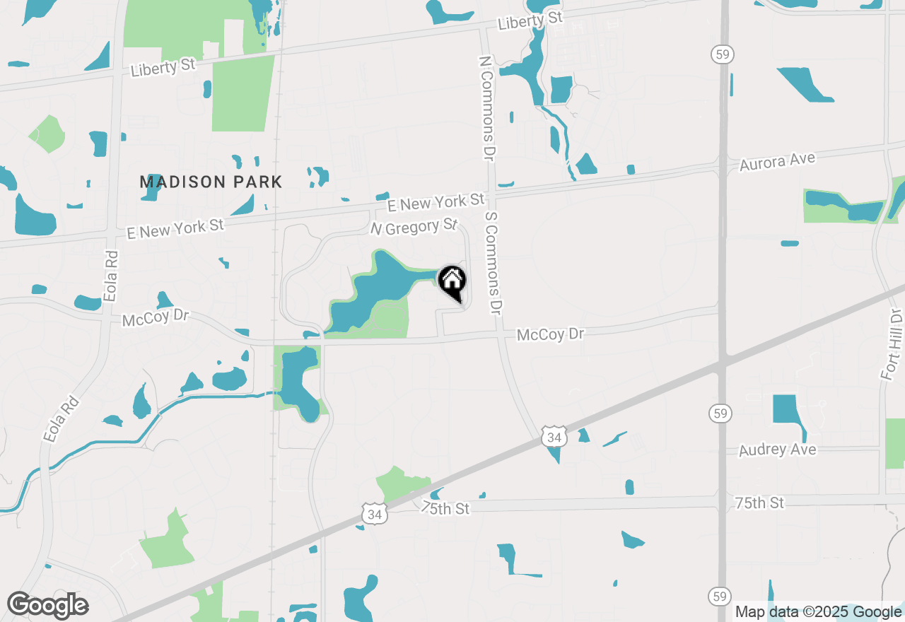 Map of 109 Gregory Street #13, Aurora, IL 60504