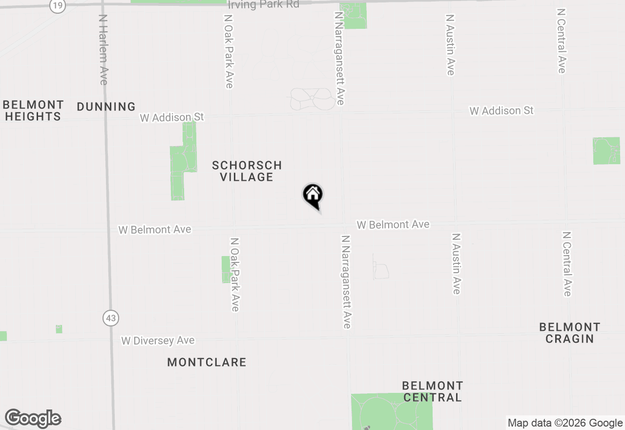 Map of 3222 N Natchez Avenue, Chicago, IL 60634