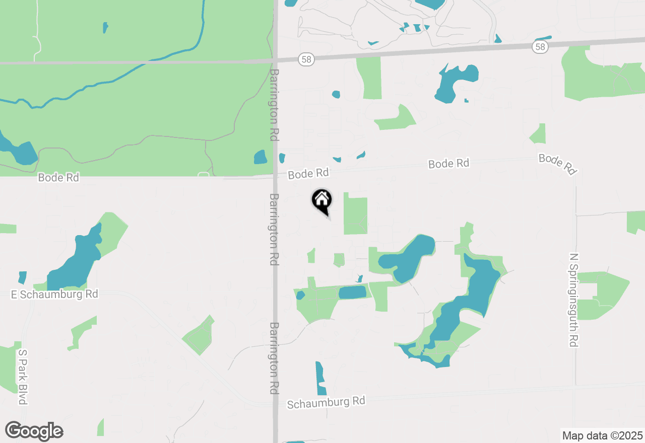 Map of 8 Warwick Court, Streamwood, IL 60107