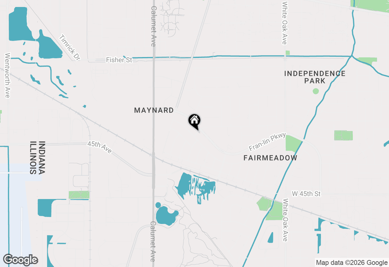 Map of 1061 Azalea Drive, Munster, IN 46321