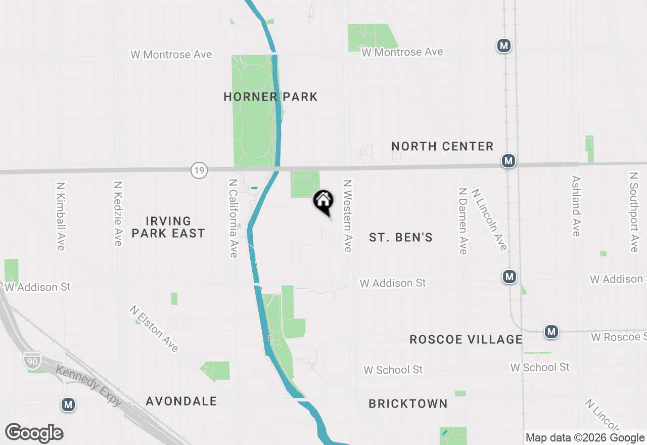 Map of 3807 N Campbell Avenue #1, Chicago, IL 60618