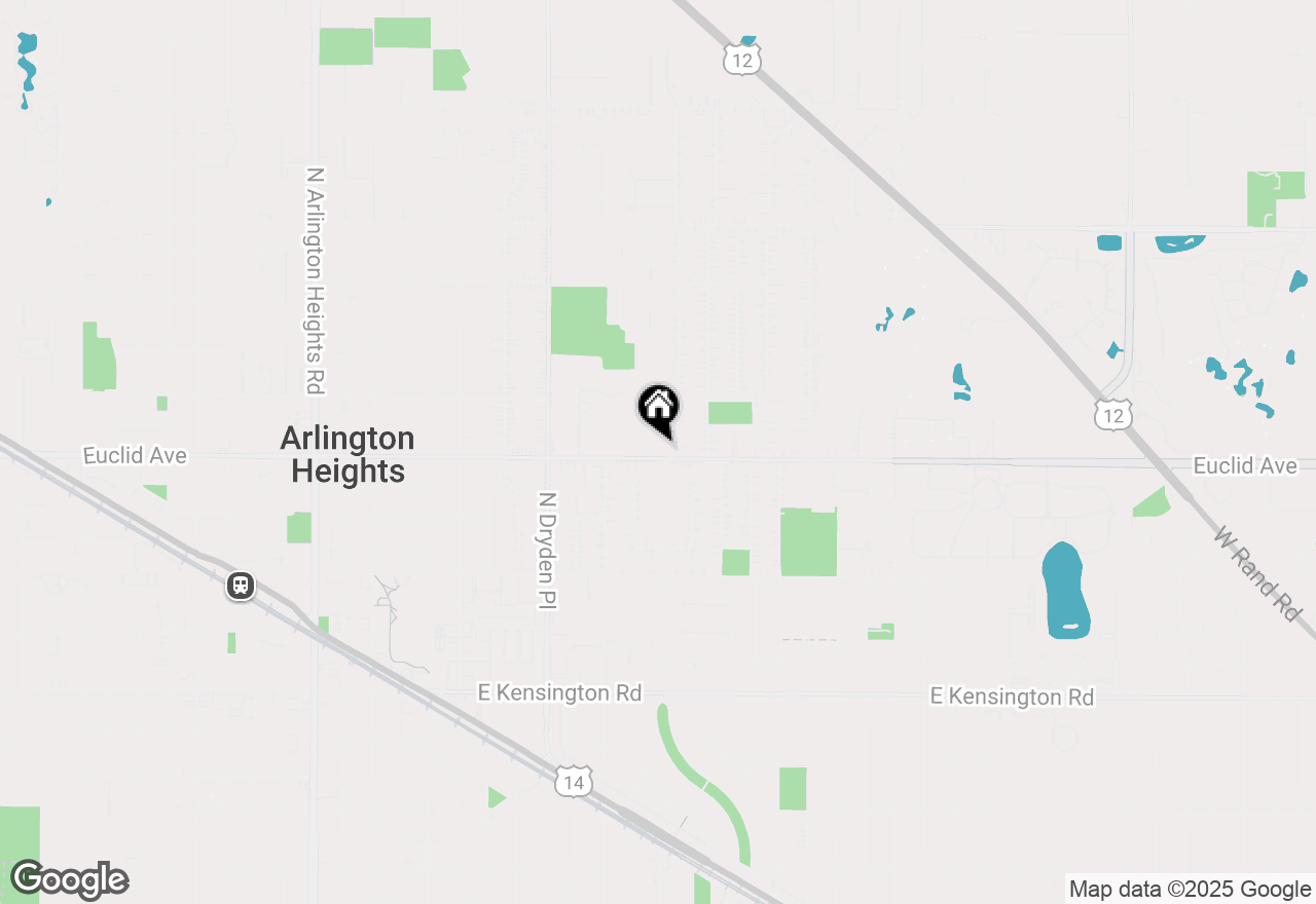 Map of 603 N Carlyle Lane, Arlington Heights, IL 60004