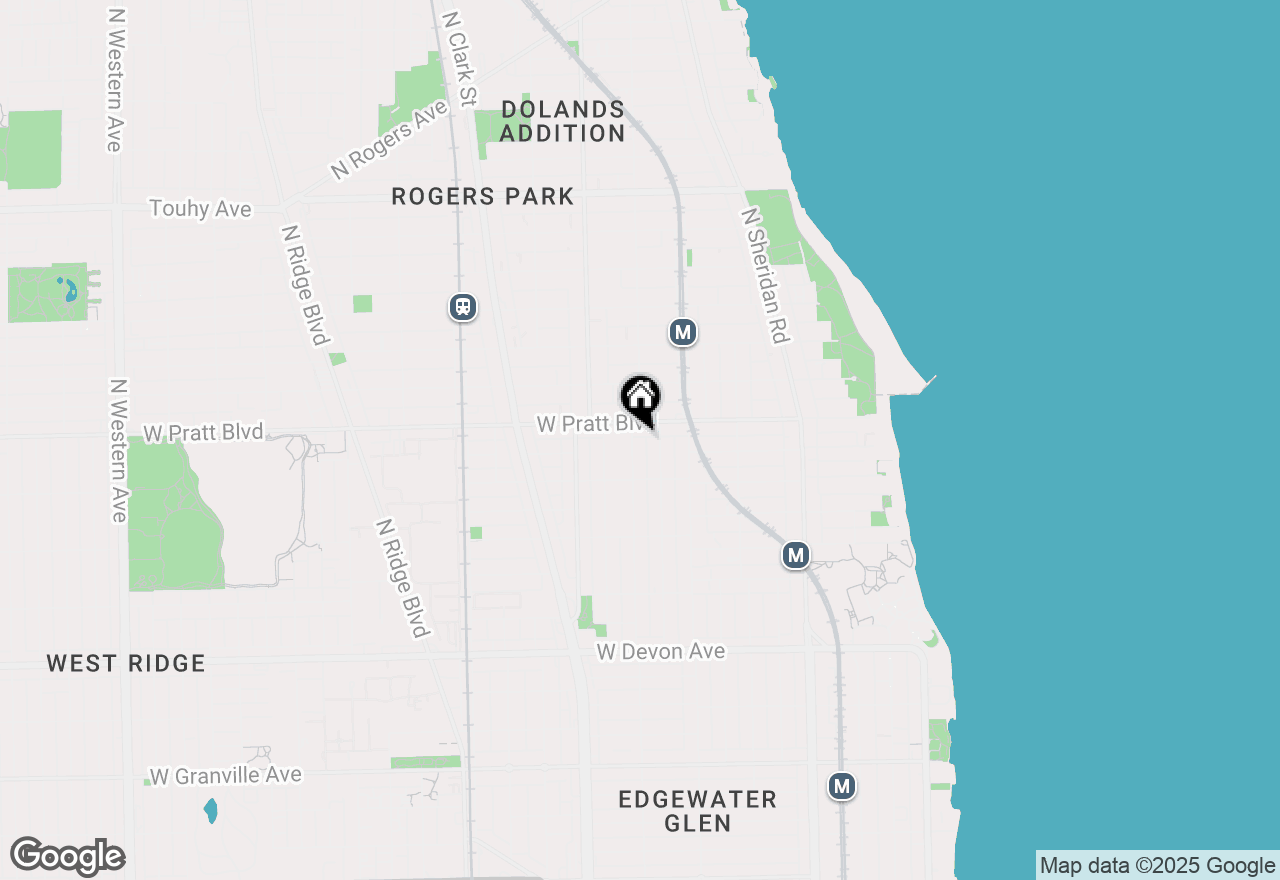 Map of 6743 N Greenview Avenue, Chicago, IL 60626