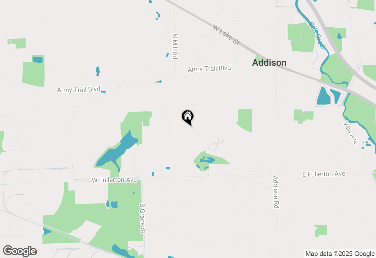 Map of 110 S Vista Ave, Addison, IL 60101