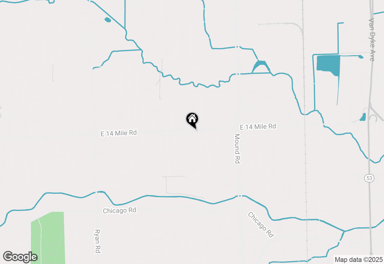 Map of 5300 E 14 Mile Road, Warren, MI 48092