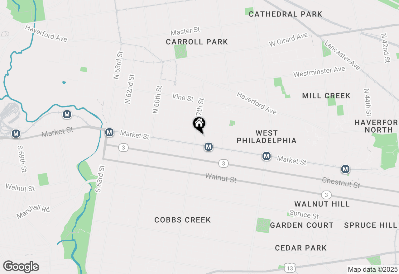 Map of 34 N Frazier Street, Philadelphia, PA 19139