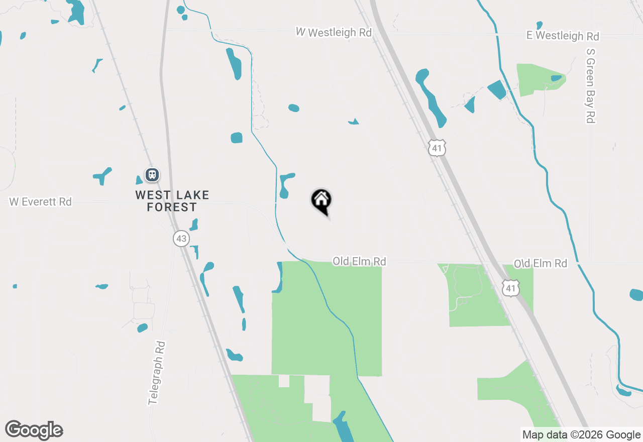 Map of 1091 Polo Drive, Lake Forest, IL 60045