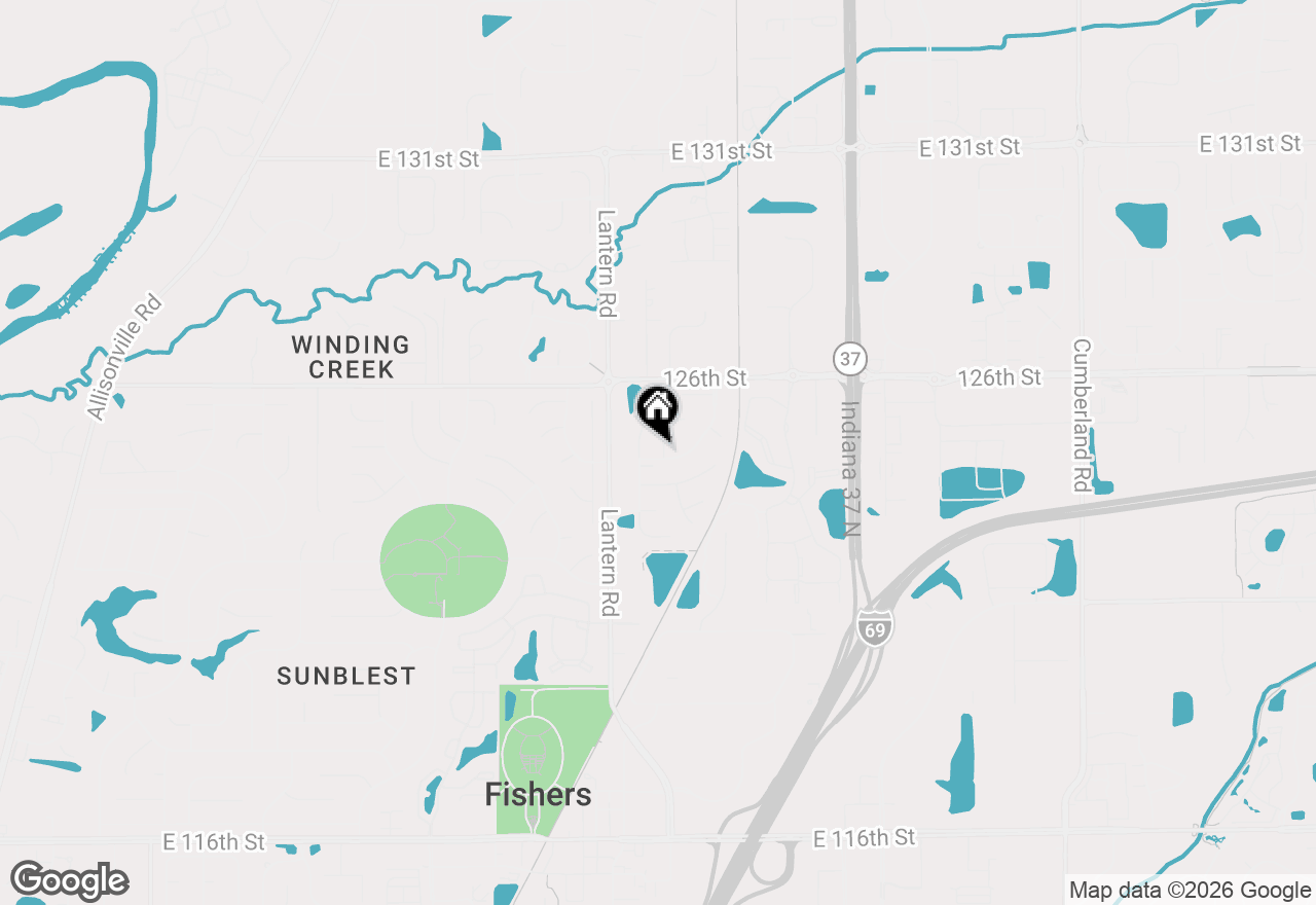 Map of 12514 Trester Lane, Fishers, IN 46038
