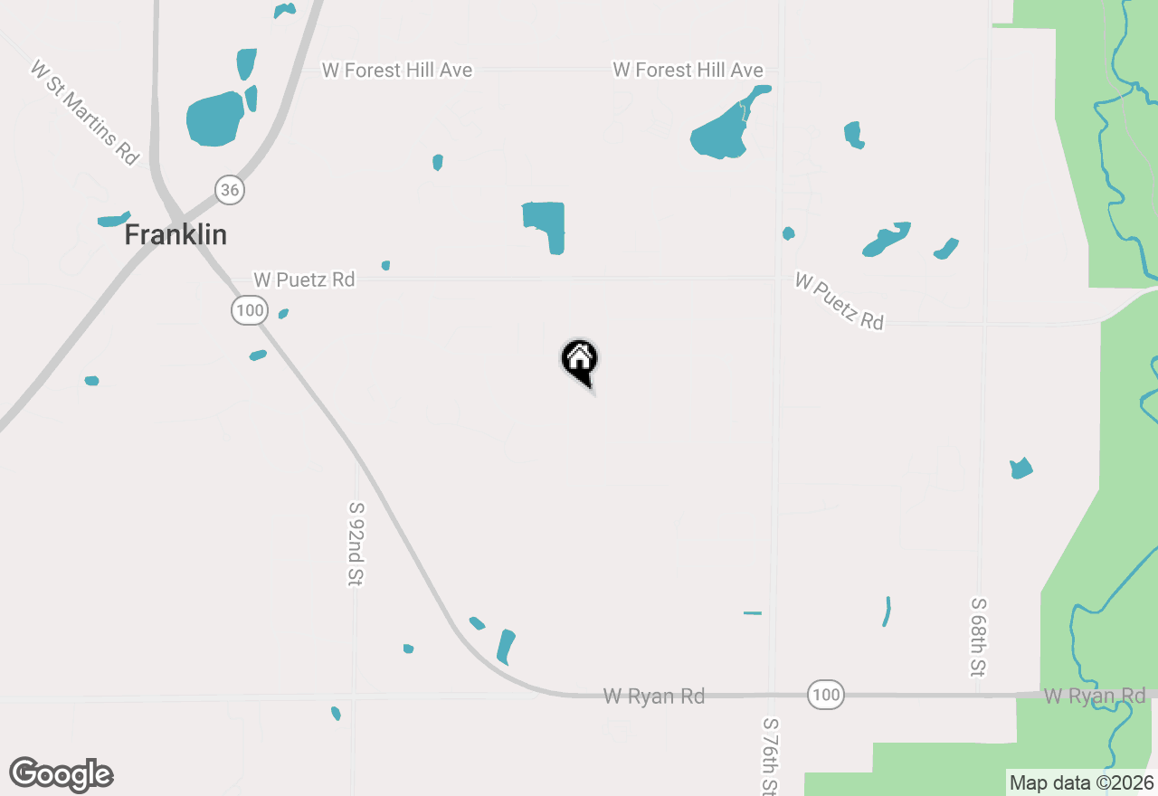 Map of 8916 S 84th St, Franklin, WI 53132