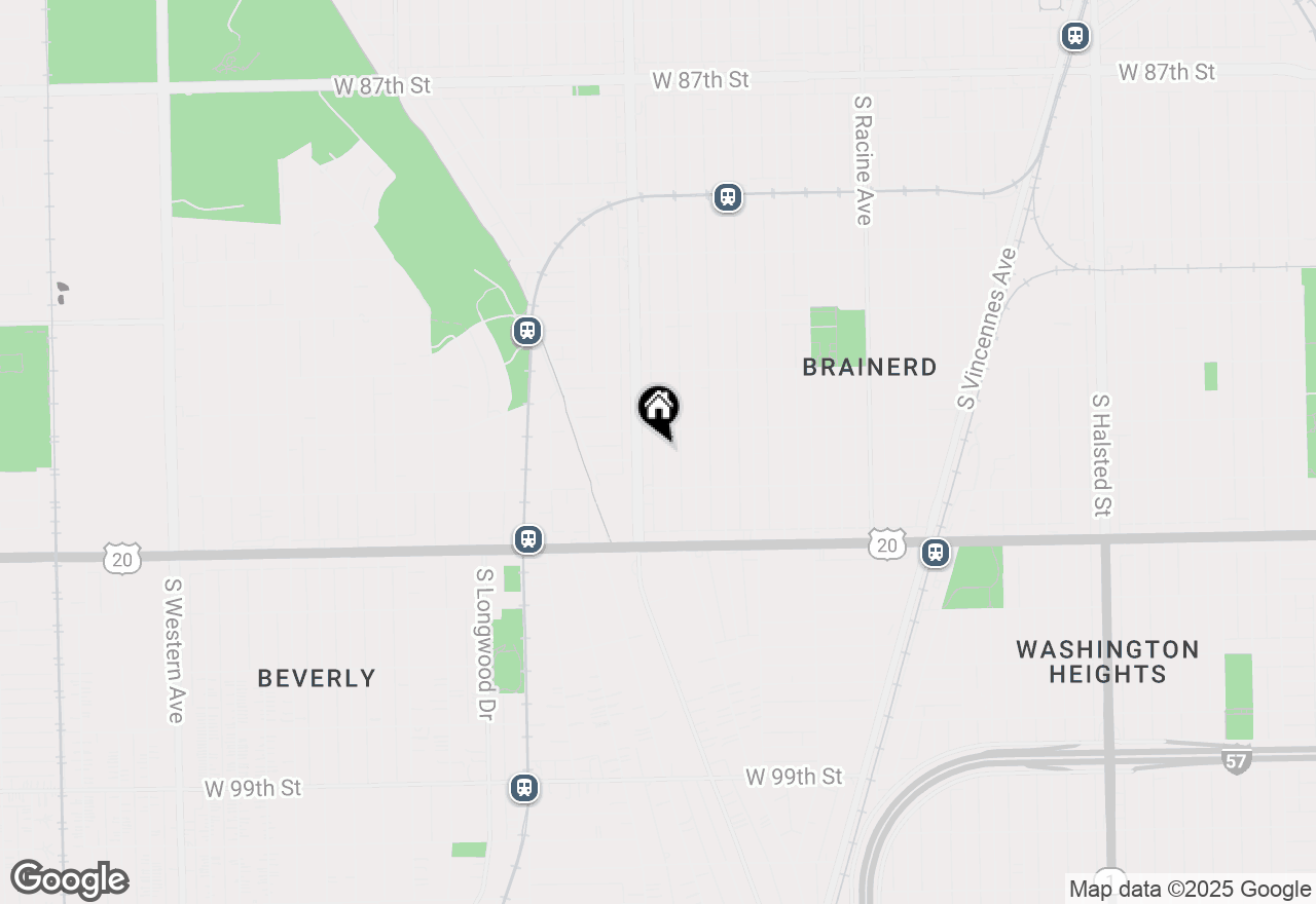 Map of 9322 S Justine Street, Chicago, IL 60620