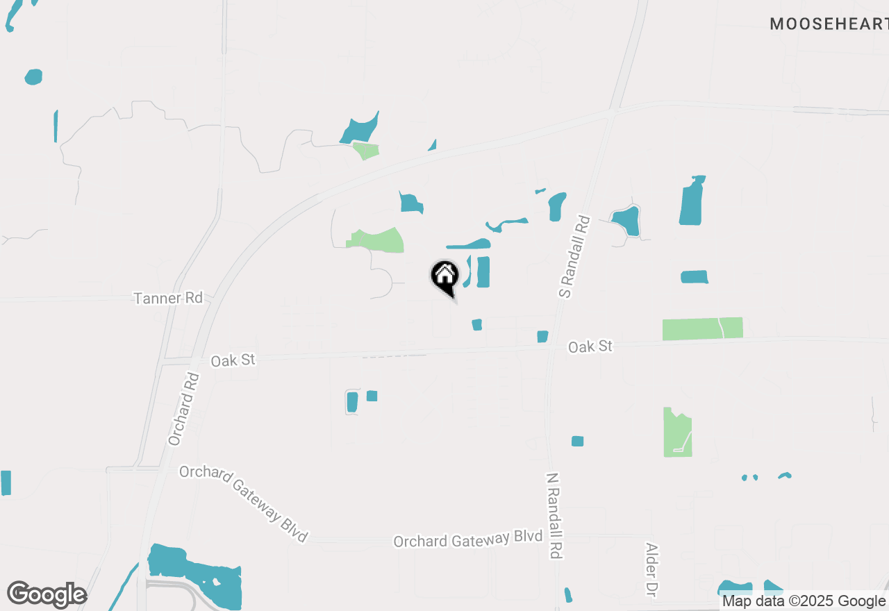 Map of 1301 Oakland Circle, North Aurora, IL 60542