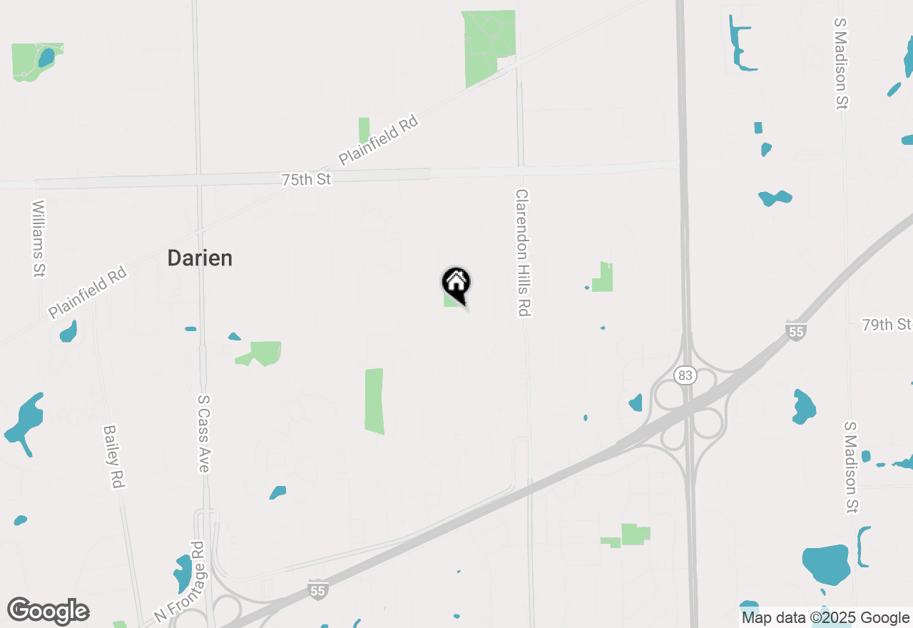 Map of 415 Honey Locust Lane, Willowbrook, IL 60527
