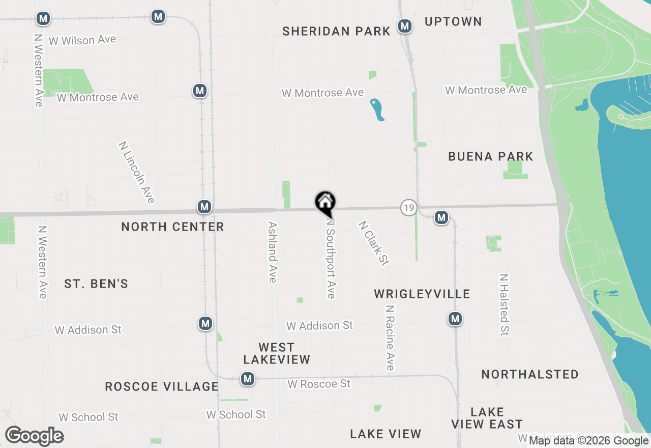 Map of 3930 N Southport Avenue #2N, Chicago, IL 60613