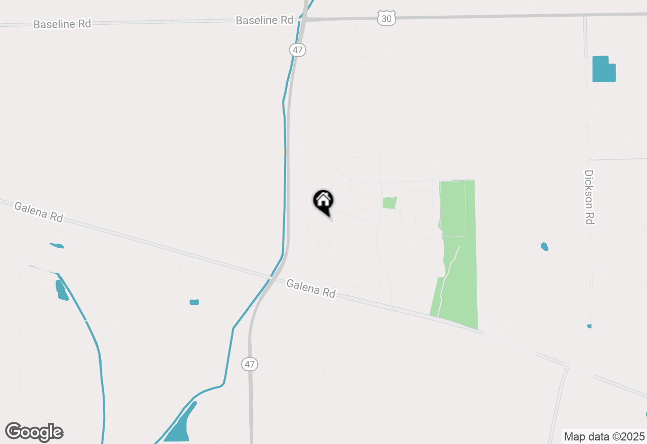 Map of 134 Bertram Drive #A, Yorkville, IL 60560