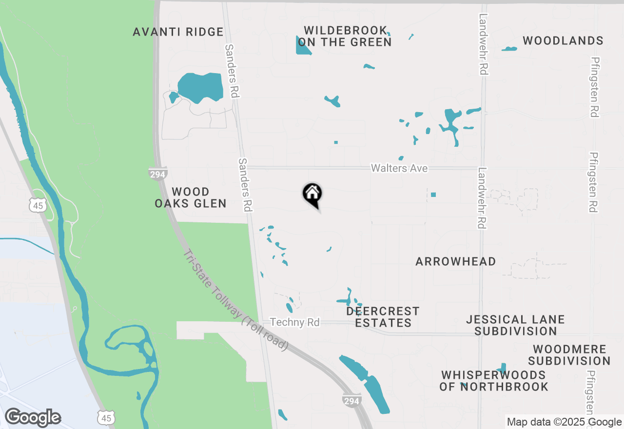 Map of 3803 Oak Avenue, Northbrook, IL 60062