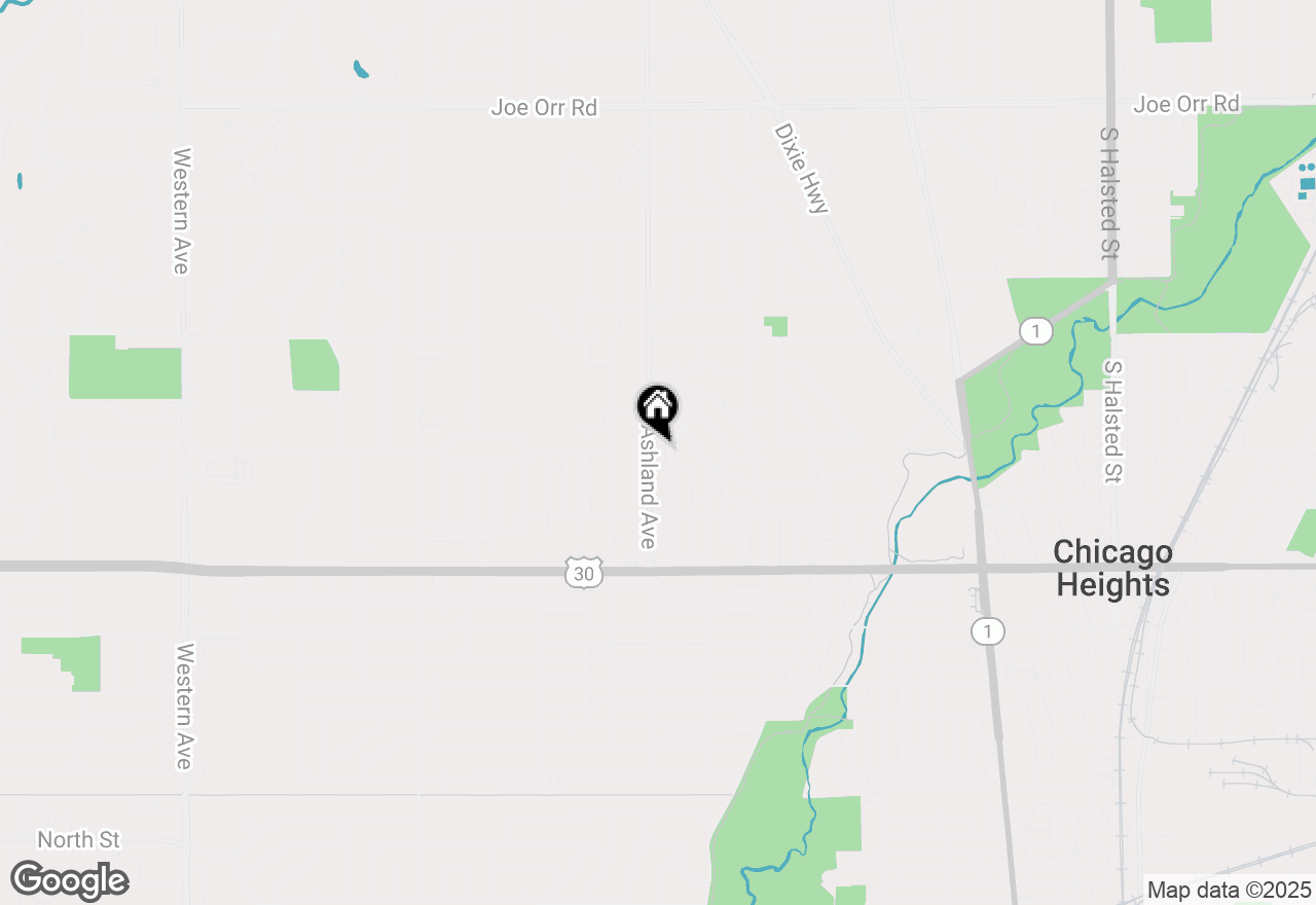 Map of 1131 Ashland Avenue, Chicago Heights, IL 60411