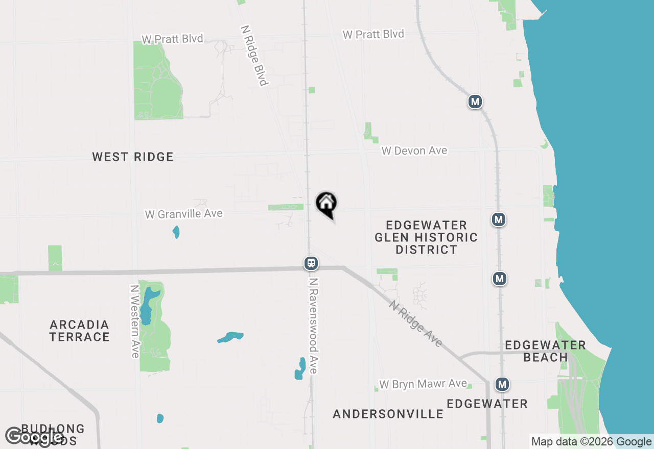 Map of 6118 N Hermitage Avenue #A, Chicago, IL 60660