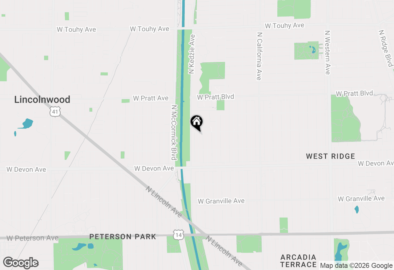 Map of 6552 N Troy Street, Chicago, IL 60645