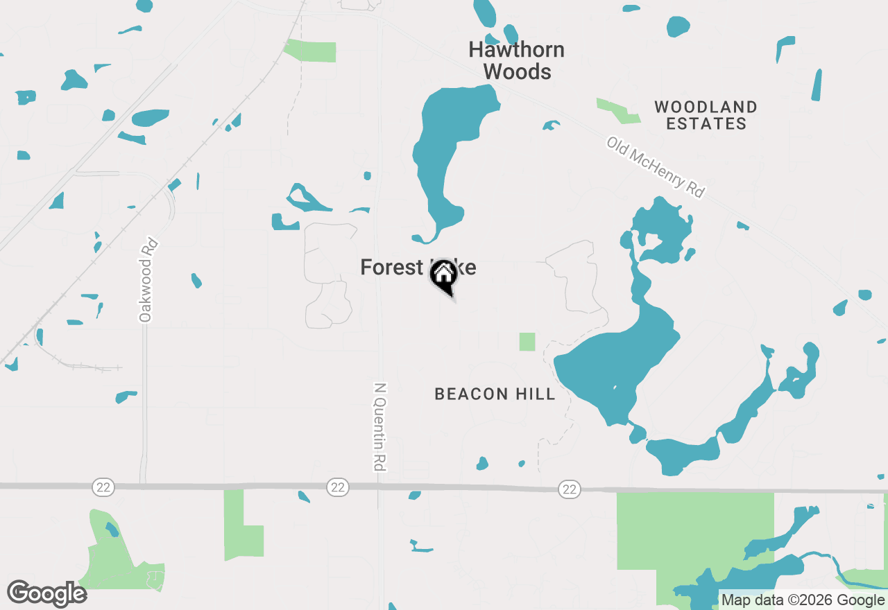 Map of 23565 N Park Road, Lake Zurich, IL 60047